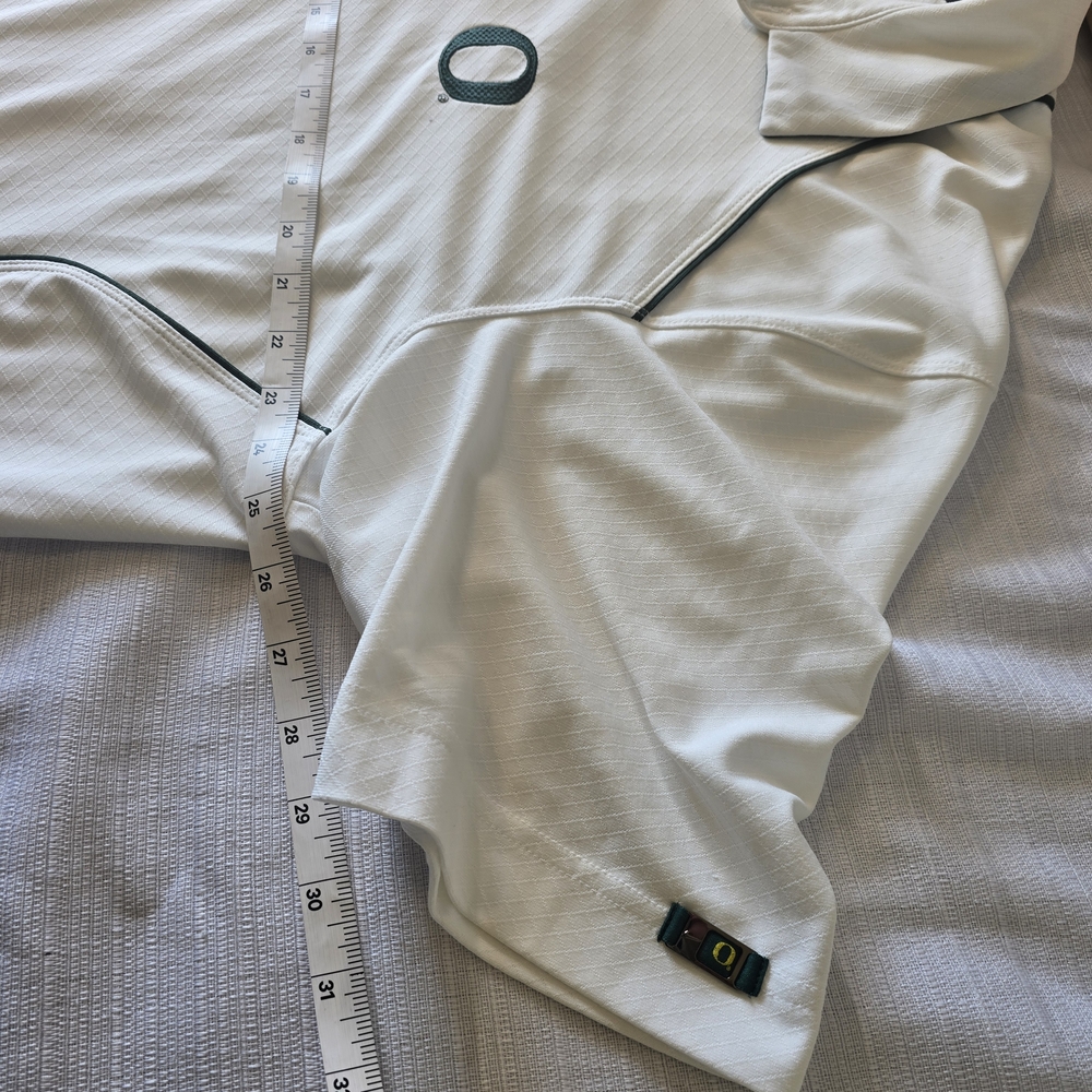 Men’s University of Oregon Ducks White Nike Dri-FIT Polo XL Golf Preppy Outdoor - Picture 9 of 13